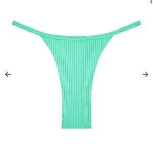 Turquoise Monday Swimwear Ribbed Bottom